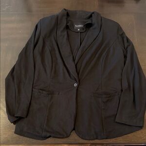 Eloquii Black Shawl-Collar Single-Button Blazer